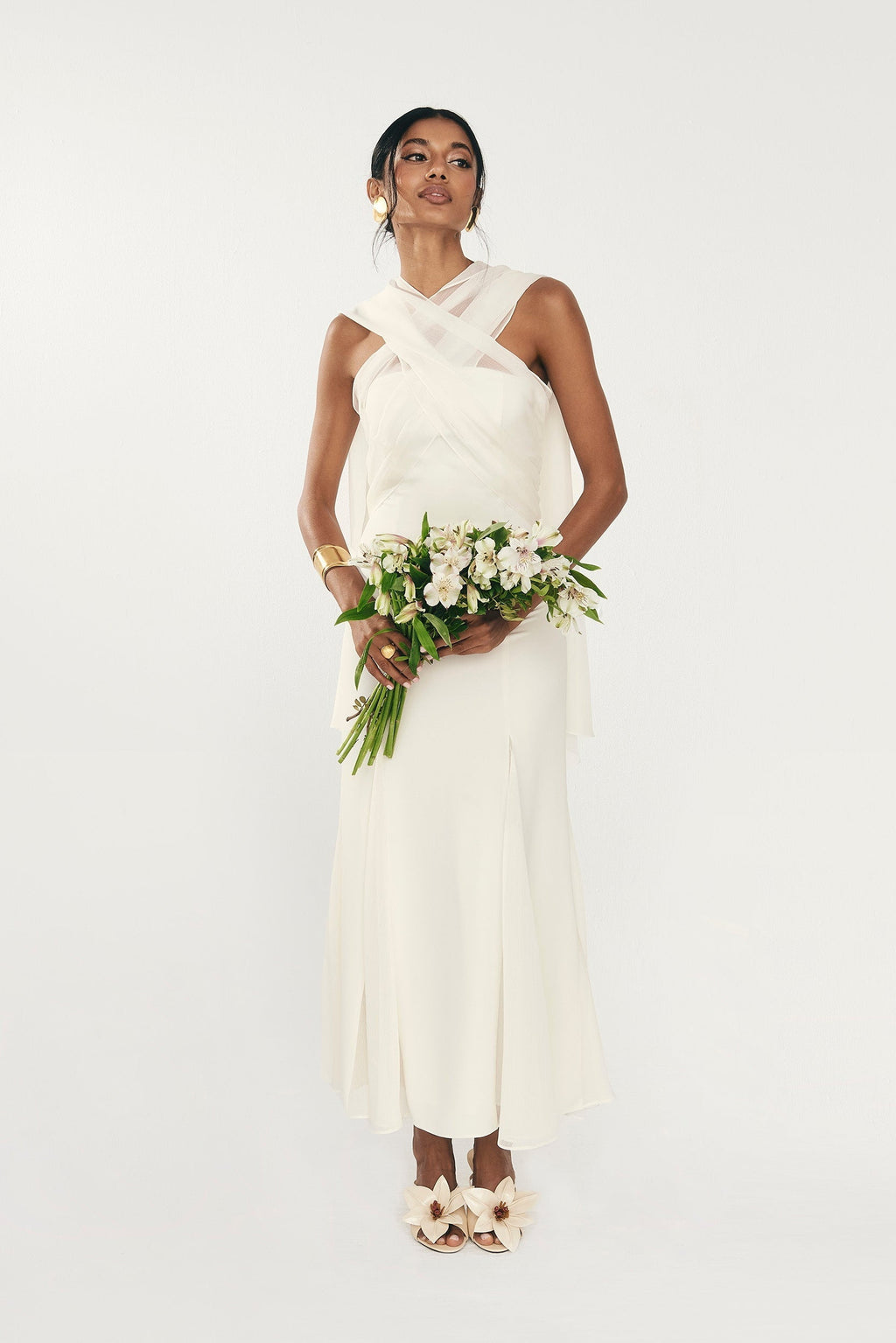 Vestido Julieta color Marfil
