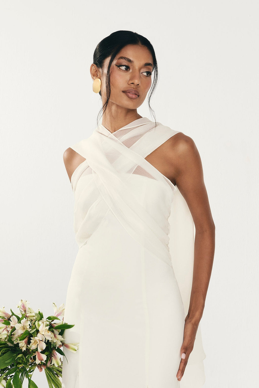 Vestido Julieta color Marfil
