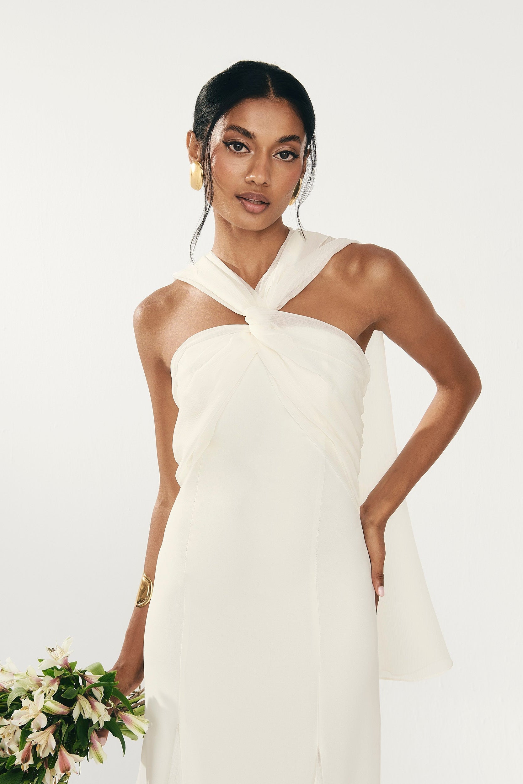 Vestido Julieta color Marfil