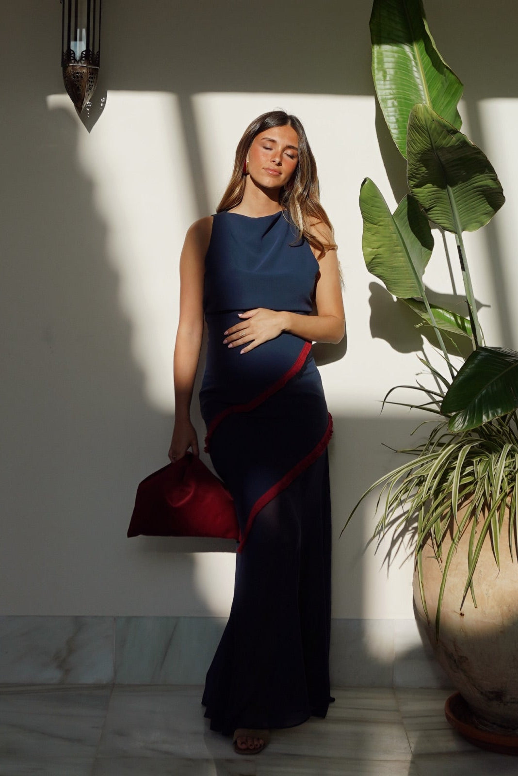 Vestido azul marino Grace